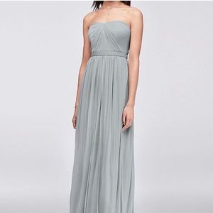 David’s bridal versa convertible dress in mercury